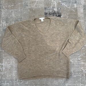 H&M Tan V-Neck Sweater